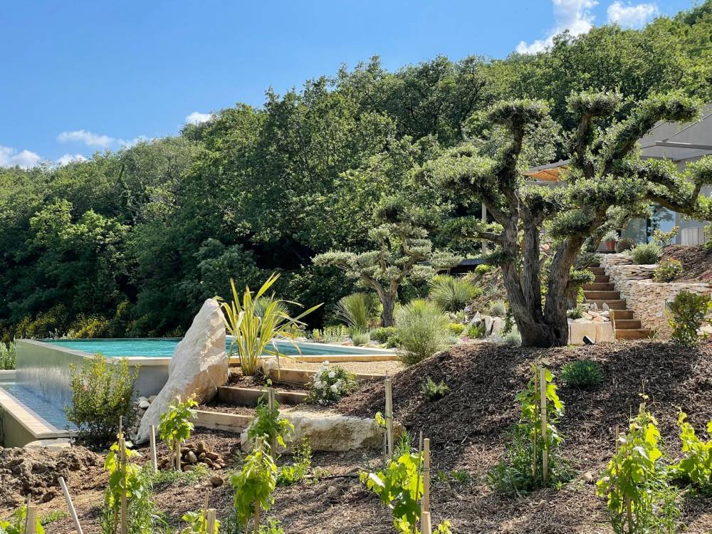 Réalisation de jardin près de Remoulins 